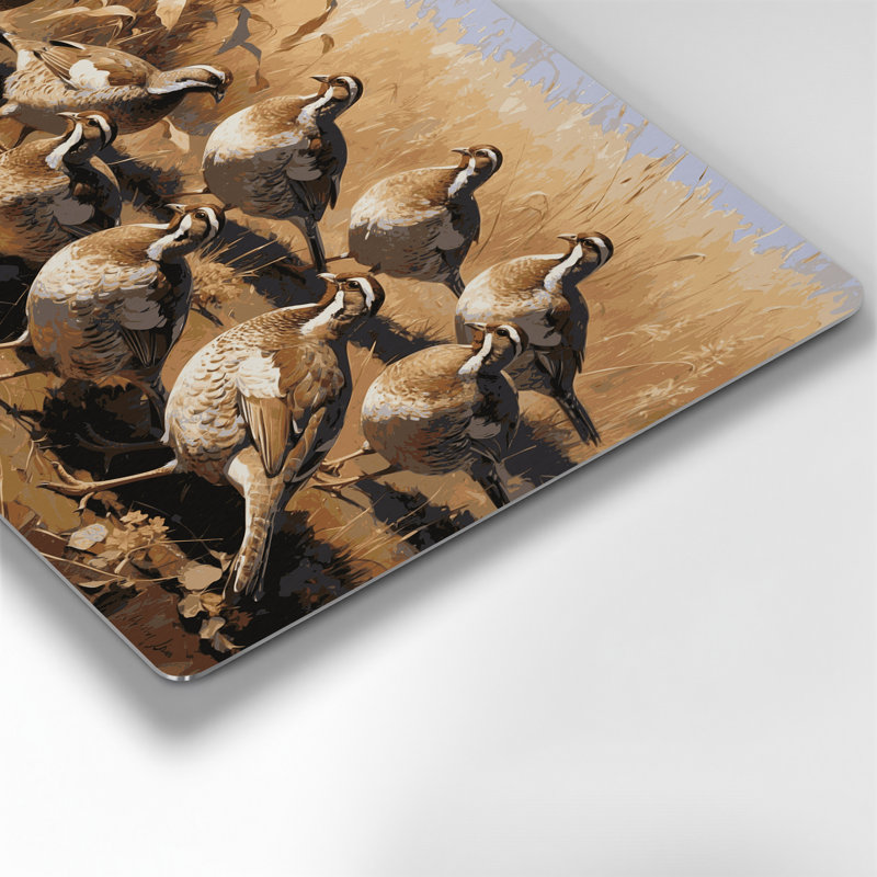 Art mural en métal oiseaux, H 132 po x l 168 po x P 0,05 po
