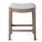 Maven Lane Adrien Backless Saddle Kitchen Stool with Fabric Upholstery-125402558-125402551
