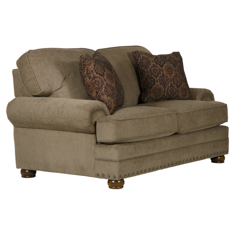 Schantz 70" Recessed Arm Loveseat with Reversible Cushions, Java