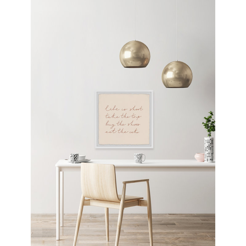 Eat The Cake - Single Picture Frame Print, 51cm H x 51cm W x 3.81cm D
