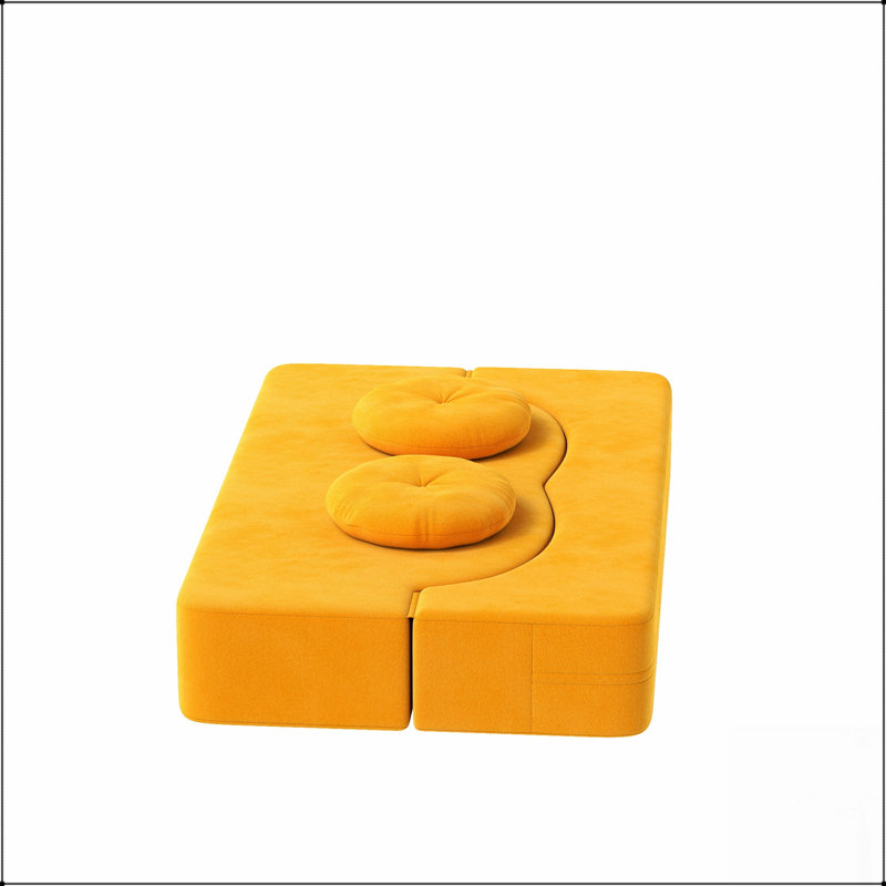Canapé-lit pliant avec coussin, lit simple pour le salon, les invités, le bureau et l’appartement, aucun assemblage requis