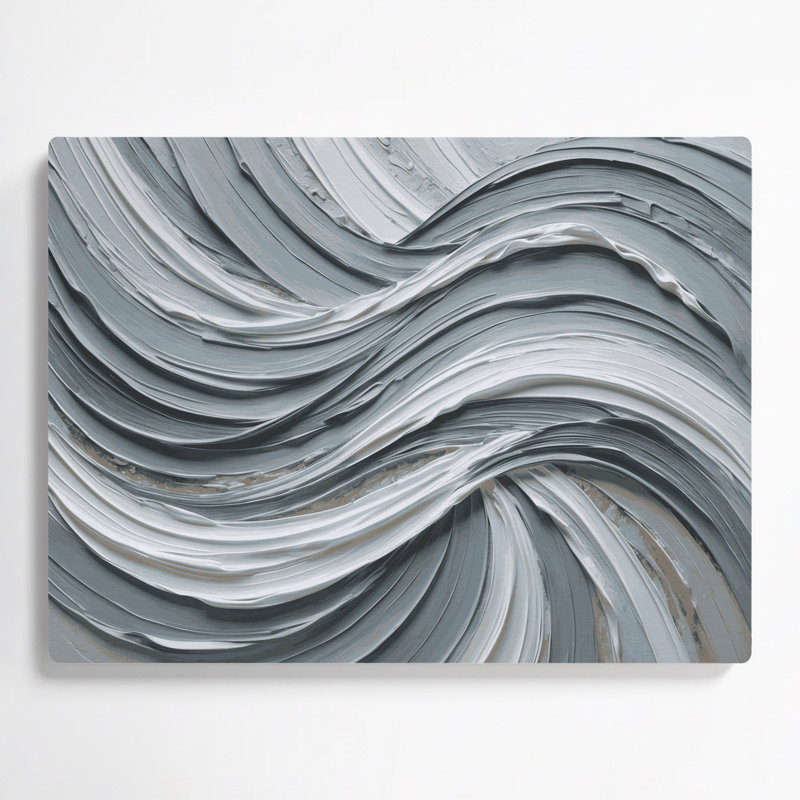 Art mural horizontal gris et gris, H 11 po x l 14 po