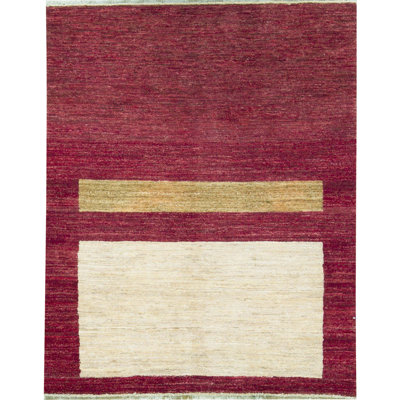 Hand-Knotted High-Quality Red Area Rug