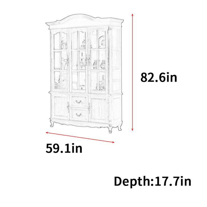 Étagère de rangement moderne de luxe moderne, Noyer