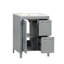 Meuble-lavabo 24 po avec lavabo, meuble-lavabo avec deux tiroirs et porte, tablette réglable-122273737