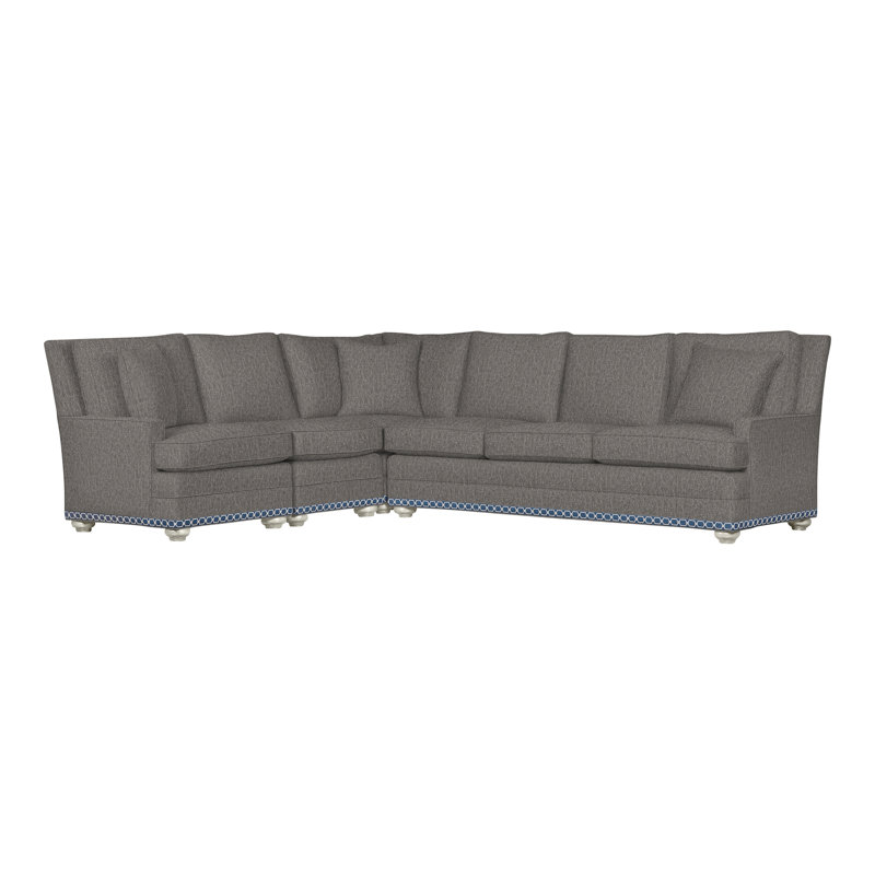 American Bungalow 4-Piece Riverside L-Sectional, Wrenn, Ian Smoke, No