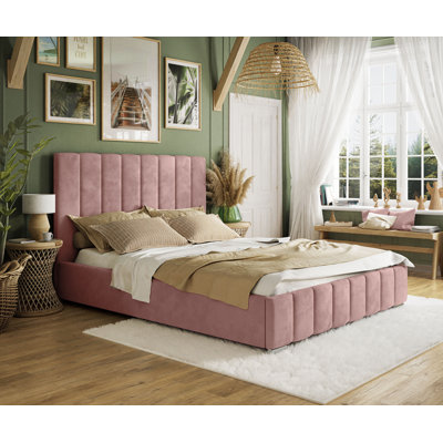 Emiljan Velvet Upholstered Bed