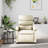 vidaXL Recliner Chair, Adjustable Backrest/ Footrest, Leather-97814333