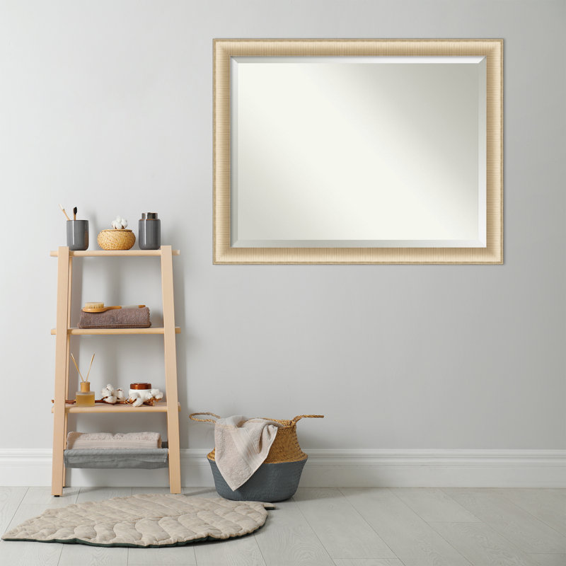 Jonnie Wall Mirror, 21" x 25", Brushed Gold