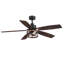 Ventilateur de plafond 52 po avec télécommande Yarianny, classique, traditionnel, bureau, salon, salle familiale, salle à manger, chambre à coucher