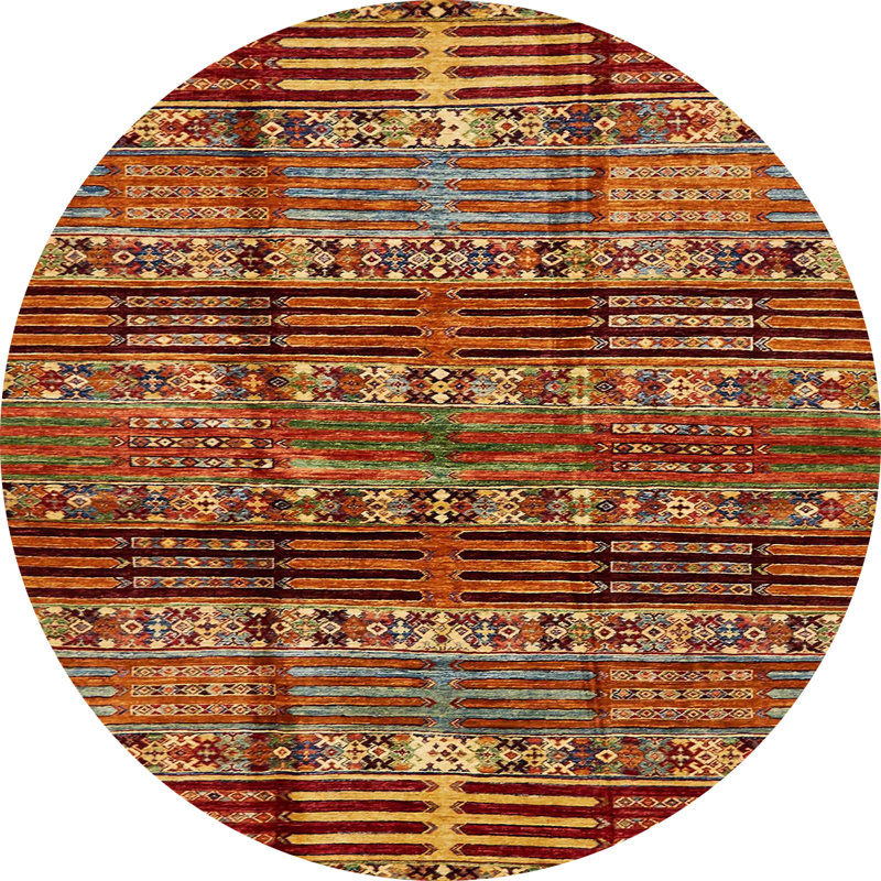 Abstract Indoor Rug, Round 4'