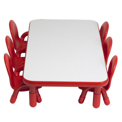 BASELINE Toddler Rectangular Table & Chair Set by Angeles