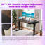 Height Adjustable Electric Standing Desk With Splice Board, 4 Memory Presets, Anti-Collision-1100690722