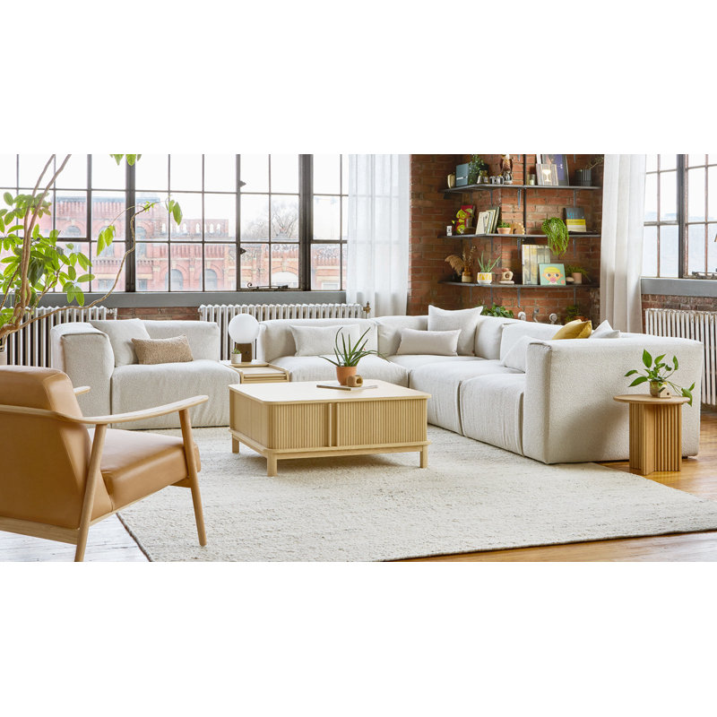 Canapé modulaire 5 pièces Nest, Boucle d'os, Orienté à gauche (vu de face)