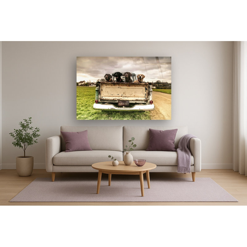 Art mural en verre trempé sans cadre Old Glory - 40 po x 60 po