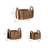 Oval Woven Decorative Baskets With Handles - Decorative Household Storage Organizer Baskets For Multipurpose Home Solutions - Set Of 3, 22.5", Tan