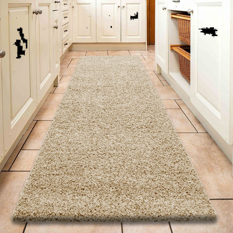 Runner Mhiraid Solid Colour Shag 60cm X 220cm Area Rug