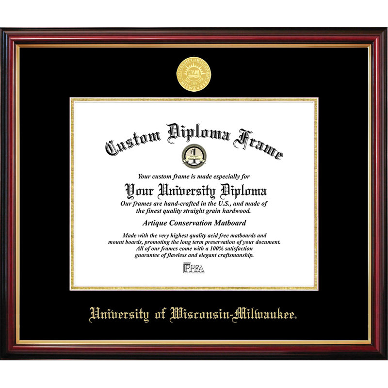 University of Wisconsin, Milwaukee Petite Diploma Frame, 10" W x 8" H, NCAA Wisconsin, Milwaukee