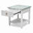 Decastro Coastal Solid Wood White Washed End Table with Storage-933501142