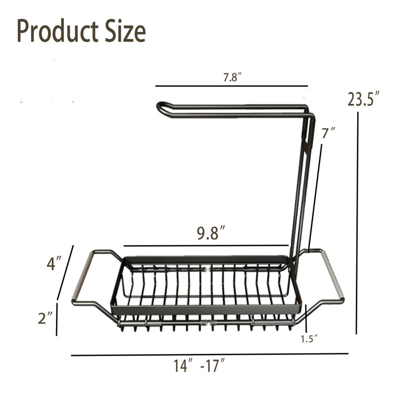 Steel In Sink Dish Rack