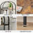 5-Tier Bookshelf Arched Display Racks Wood And Metal Bookcase