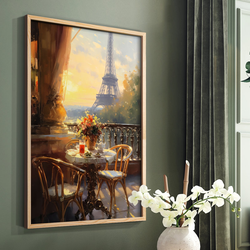 Paysages de la série CCDXV III - Reproduction encadrée de qualité supérieure - Prêt à être accroché - Aucun clou requis