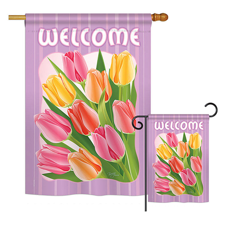 Shaundrelle Double Sided 40'' H x 28'' W Polyester Garden Flag