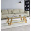 Table basse rectangulaire 47,50 "en acier inoxydable-114232634