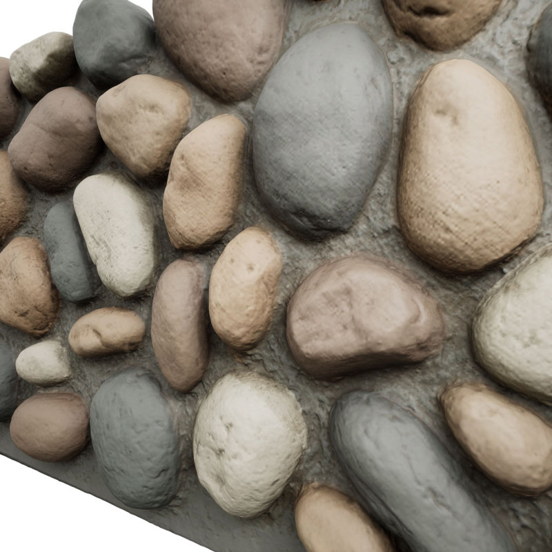 Panneau EverStone River Rock, Mélange de galets