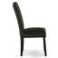 Chaises de salle à manger Encinal Parson - Ensemble de 2 chaises rembourrées en similicuir noir à garniture cloutée-191663938-191662270