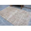 Tapis turc rétro en laine tissé à la main avec motif floral beige traditionnel pour le décor du salon