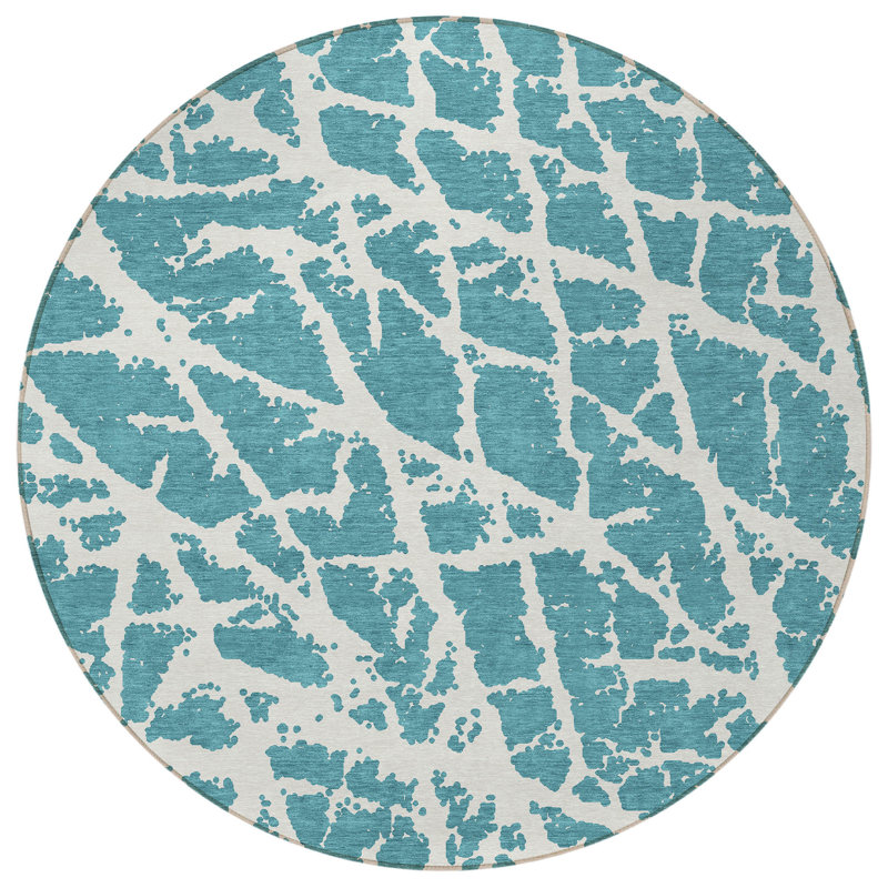 Tapis extérieur rond 8 pi