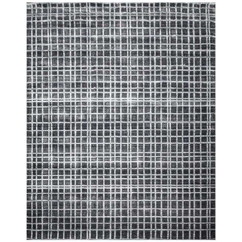 Viscose Geometric Rug, Rectangle 8' x 10'