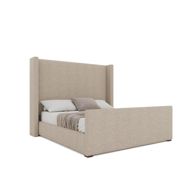 Lit de pied de lit Aylet Luxe, Lin, California King
