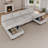 Modern Linen Modular Sectional Sofa U Shaped with Extra Deep Seats and Storage Ottomans-27578407
