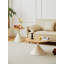 TABLE RONDE BLANC + BOIS