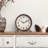 Analog Metal Quartz Movement / Crystal Tabletop Clock in Brown