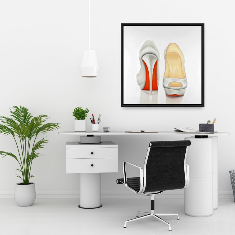 " Red And White Pumps "