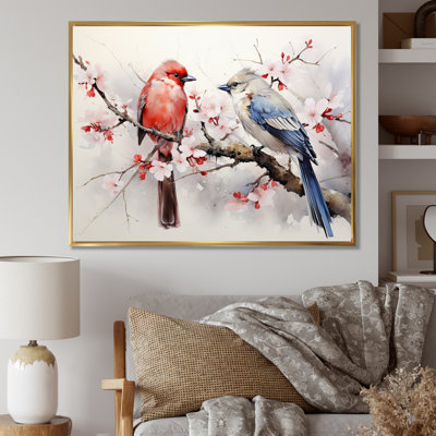 «Asian Art Sumi Bird Serenity V», reproduction d'art