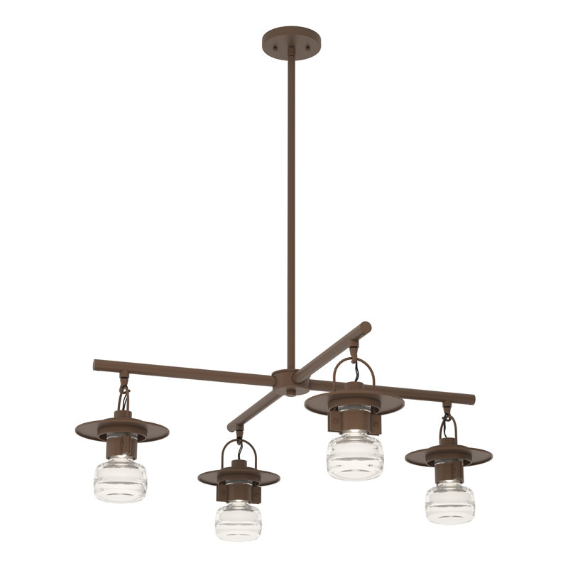 Mason 4 - Light Outdoor Chandelier, Coastal Bronze