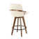 Whitacre Swivel Upholstered Counter Stool with Solid Wood Frame