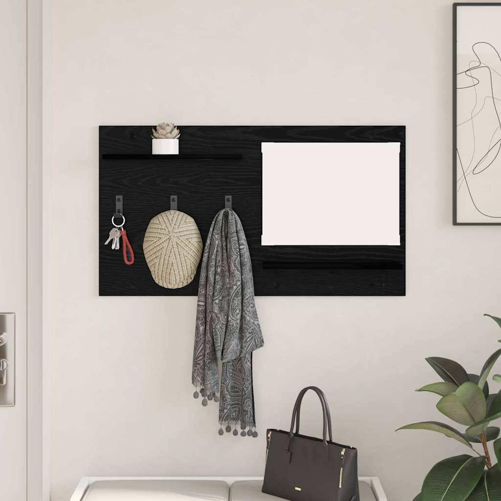 Wall-Mounted Coat Rack With Shelf 90 X 10 X 50 Cm
