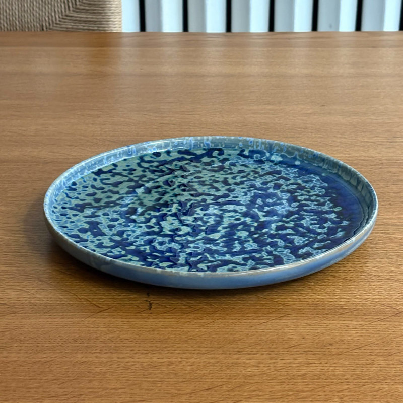 Hanami Stoneware Dinner Plate, Blue