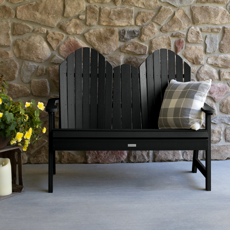 Banc d'extérieur 4 pieds Chalee, Noir