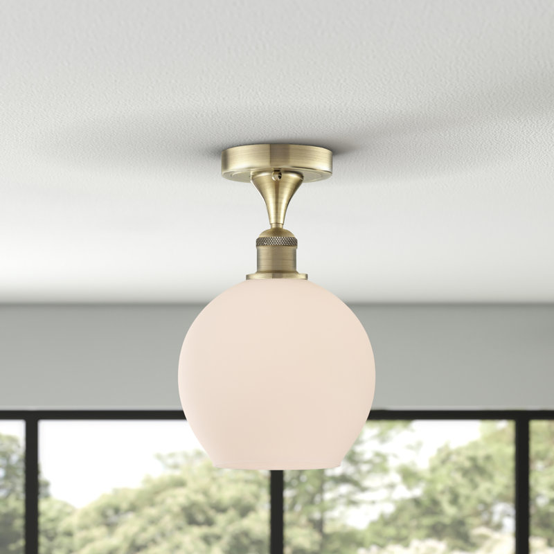 Plafonnier semi-encastré 1 lumière 8 po Baptista