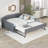 Upholstery Daybed with Trundle and USB Charging Design,Trundle can be flat or erected-1520484658-1520484656