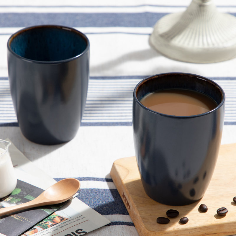 BUNNPERL Stoneware Coffee Mug, Blue