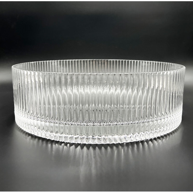 Timeless 14" Glass Circular Vessel Bathroom Sink, Clear