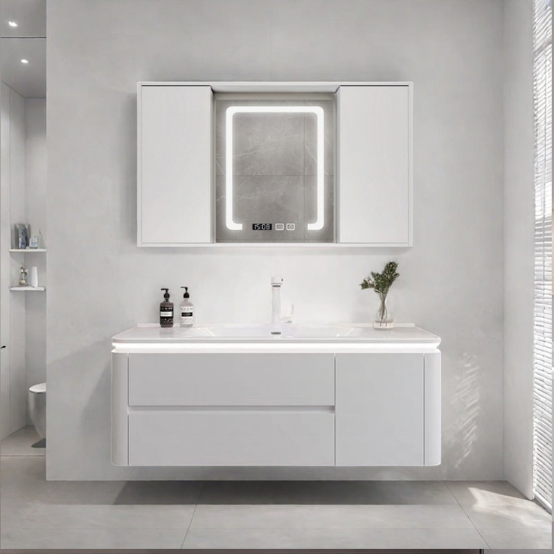 Armoire de salle de bain simple et luxueuse