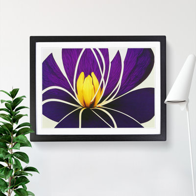 Uplifting Abstract Flower - Framed Print